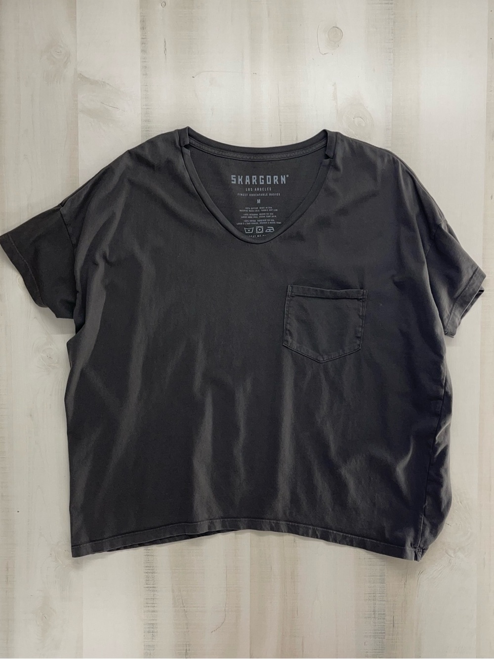 SKARGORN #81 effortless tee T-shirt top M oversized wide cut